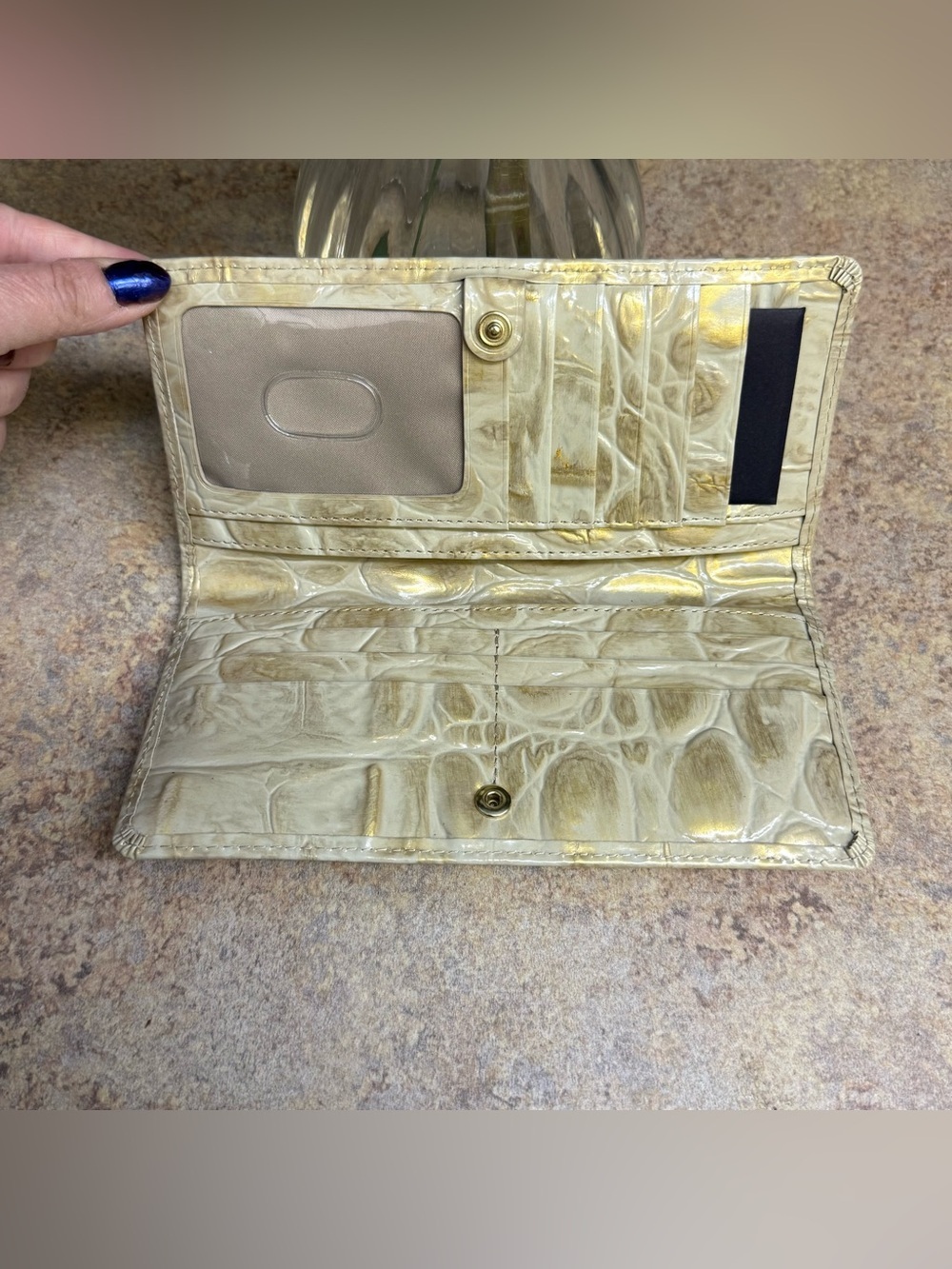 NWT Brahmin Champagne Orinoco purse and wallet set - Picture 10 of 10